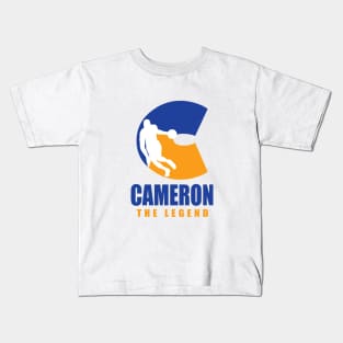 Cameron Custom Player Basketball Your Name The Legend Kids T-Shirt